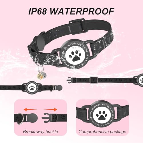 GPS Cat Tracker Collar (iOS & Android), No Monthly Fee GPS