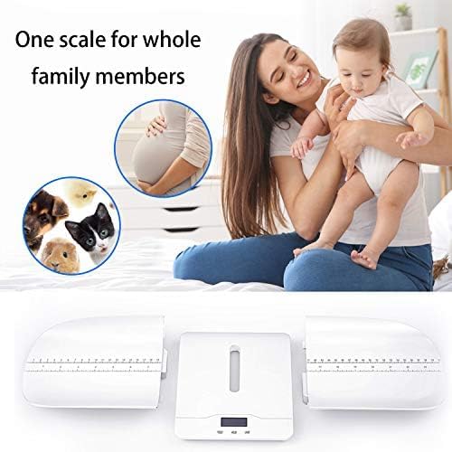 Digital pet & Baby Scale, 3 Modes (kg/oz/lb), max 220 lbs, Precision 0.02 lbs, auto-Hold, Integrated Design, for Infants, Cats, Dogs, Puppies & Moms.