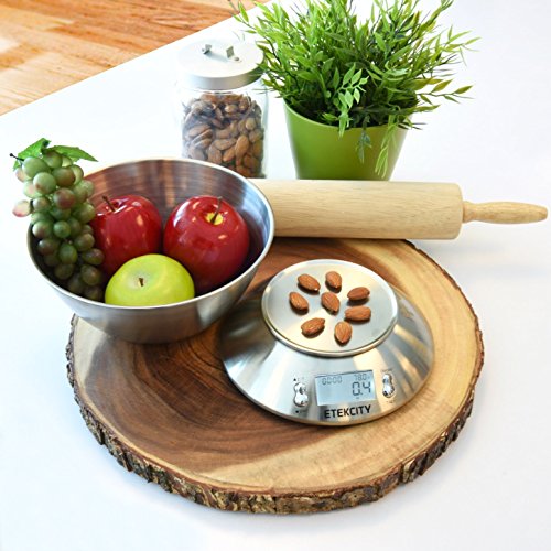 Etekcity Food Scale with Bowl, Timer and Temperature, Grams and Ounces