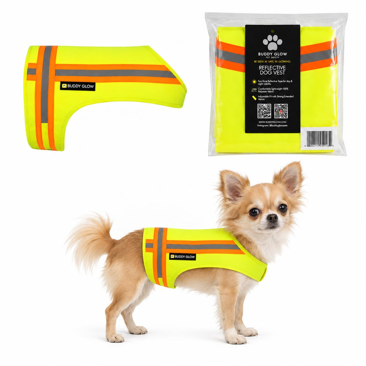 High-Visibility Reflective Dog Safety Vest for Outdoors