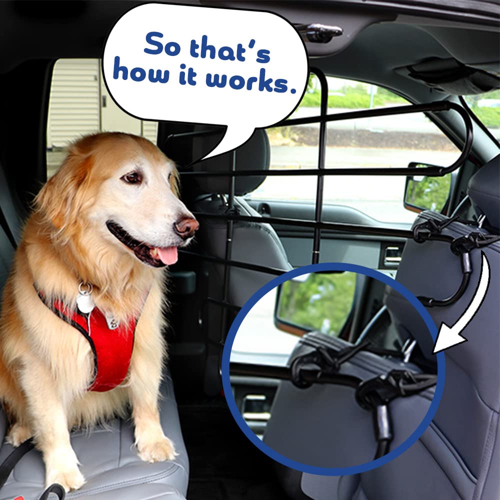 The ZooKeeper Original Adjustable Dog Car Barrier