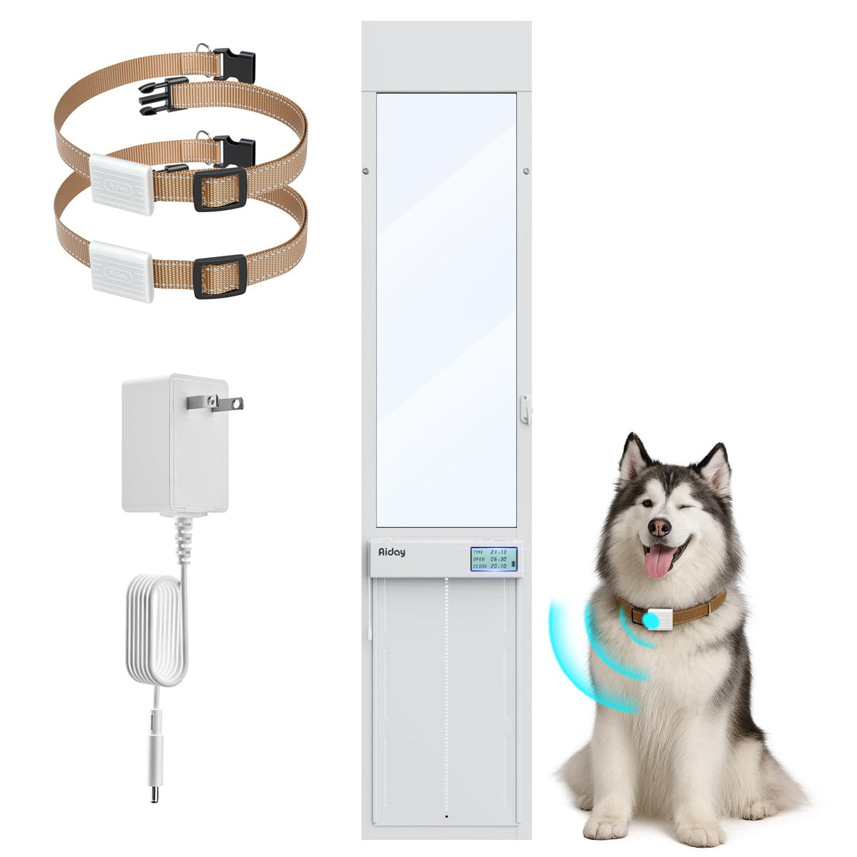 AIDAY Automatic Glass Dog Door
