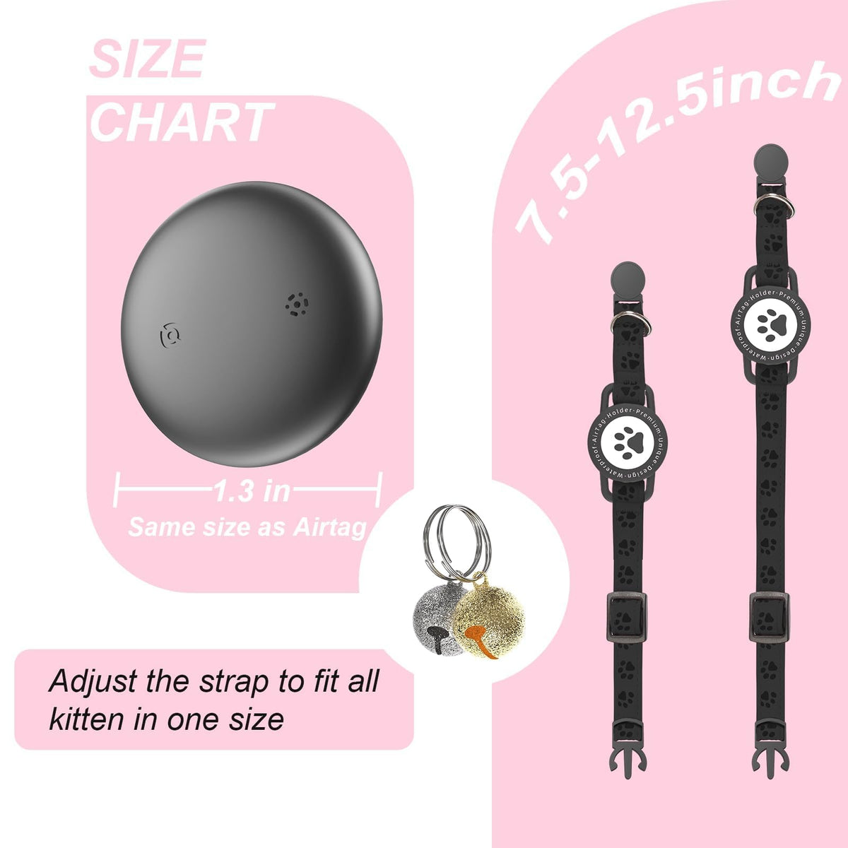 GPS Cat Tracker Collar (iOS & Android), No Monthly Fee GPS