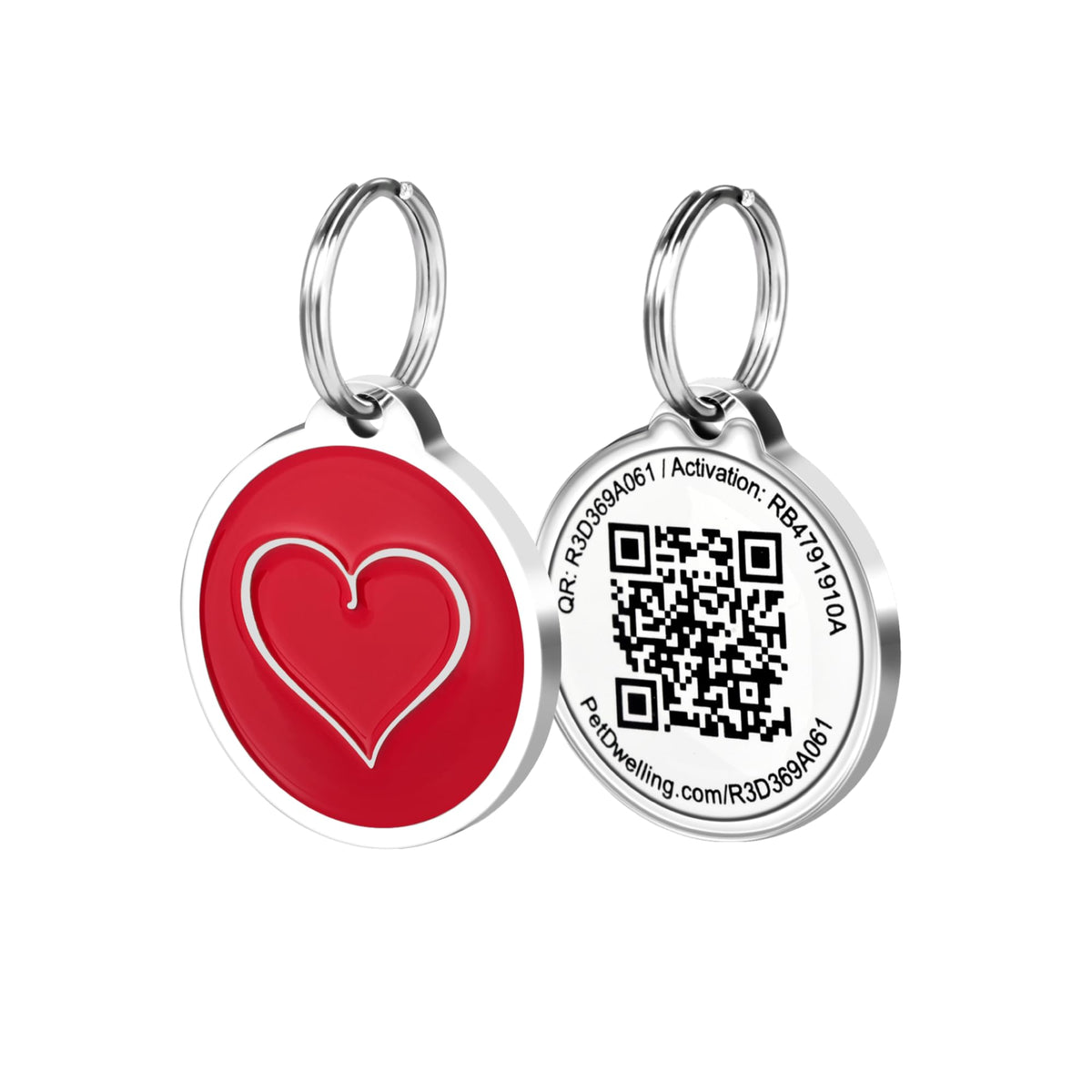 Pet Dwelling Easy Scan QR Code Pet ID Tag for Dogs & Cats