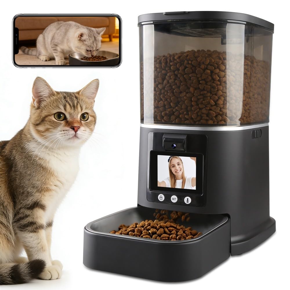 NUANTU 5L Smart Pet Feeder with 3MP Camera & 5G WiFi