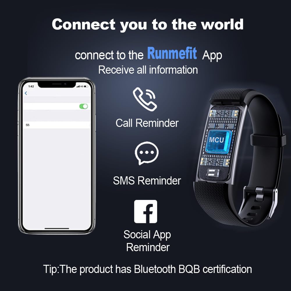 BrilliantHouse Fitness Tracker with Heart Rate Monitor/Step Counter/Calories, Activity Tracker Smart Watch Sleep Monitor IP68 Health Tracker Pedometer for Man Women