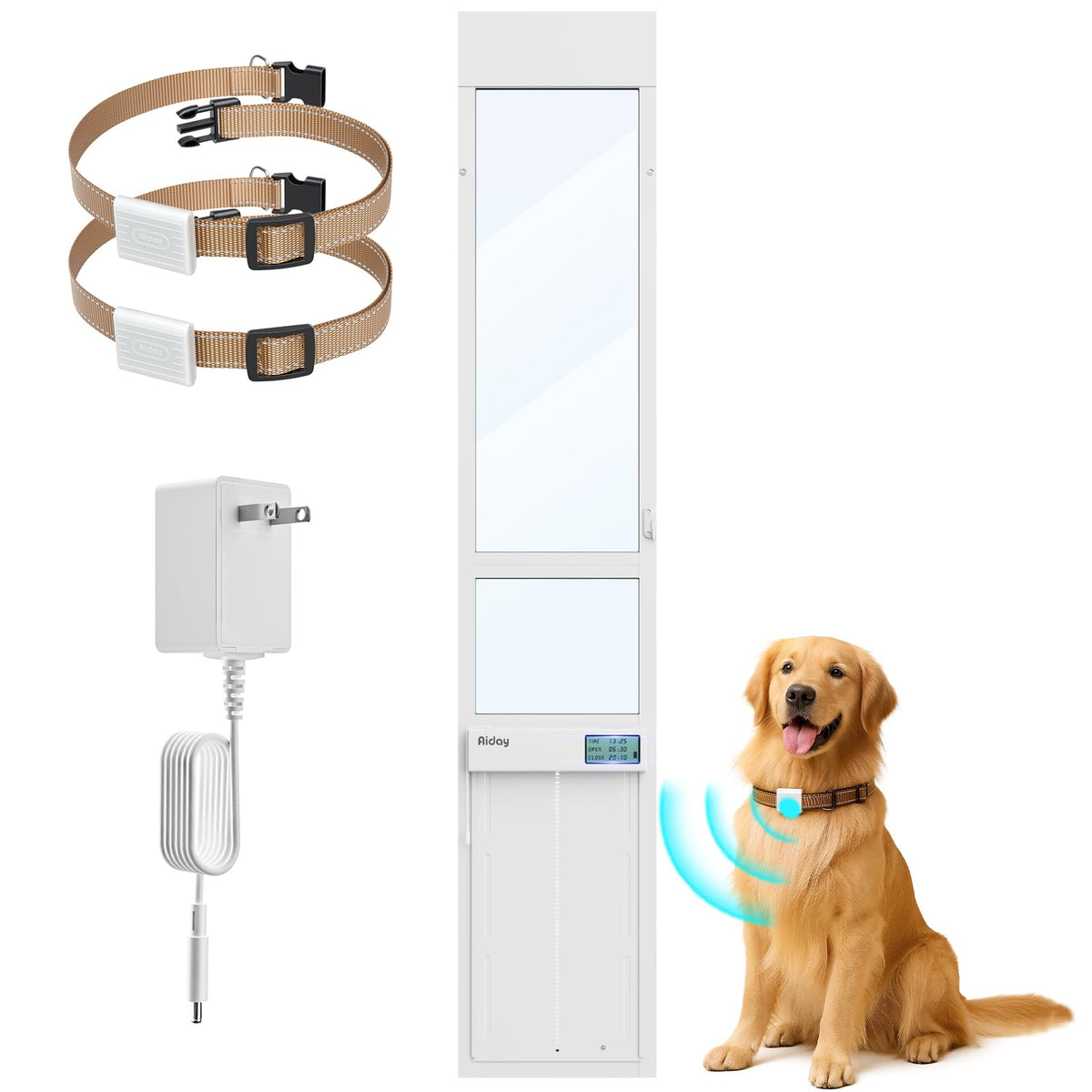 AIDAY Automatic Glass Dog Door