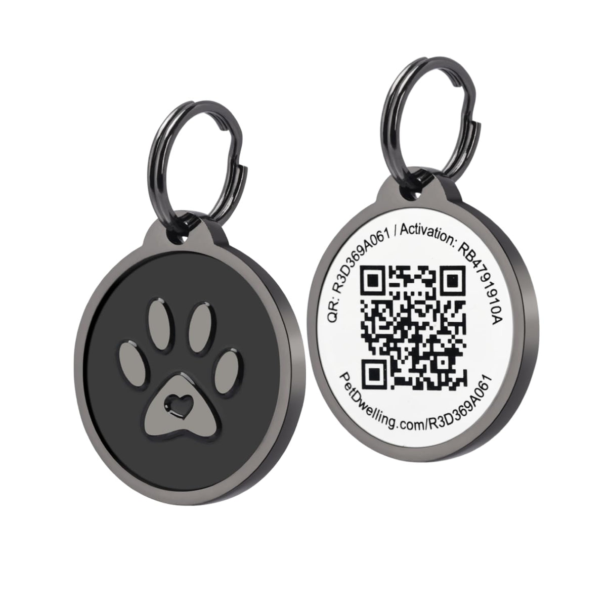 Pet Dwelling Easy Scan QR Code Pet ID Tag for Dogs & Cats
