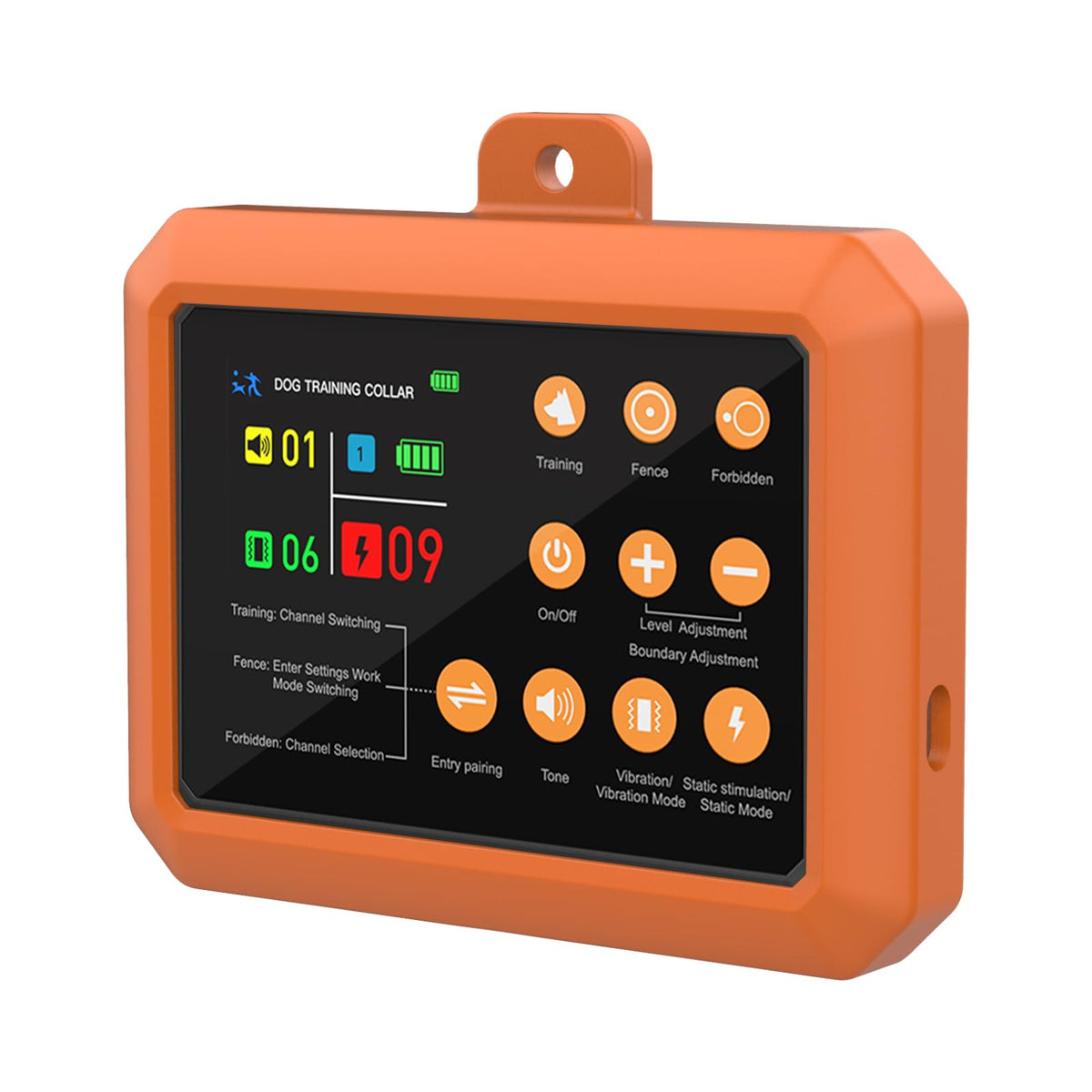PETHEY Wireless Dog Fence Case F900 & F900plus, Waterproof Wireless Fence for Dogs (Orange)