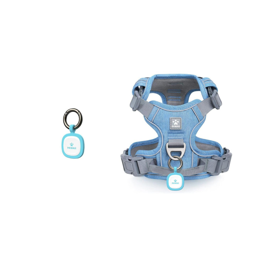 Pawaii Silicone Dog ID Tag & No-Pull Harness Set