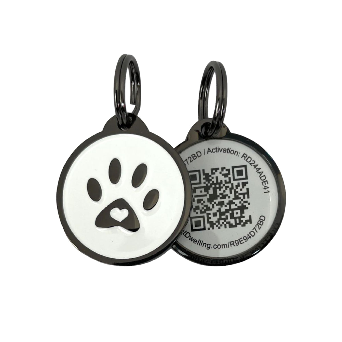Pet Dwelling Easy Scan QR Code Pet ID Tag for Dogs & Cats