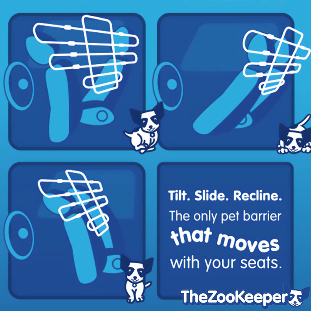 The ZooKeeper Original Adjustable Dog Car Barrier
