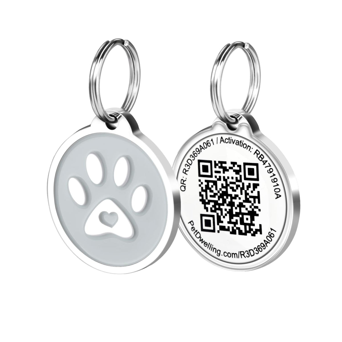 Pet Dwelling Easy Scan QR Code Pet ID Tag for Dogs & Cats