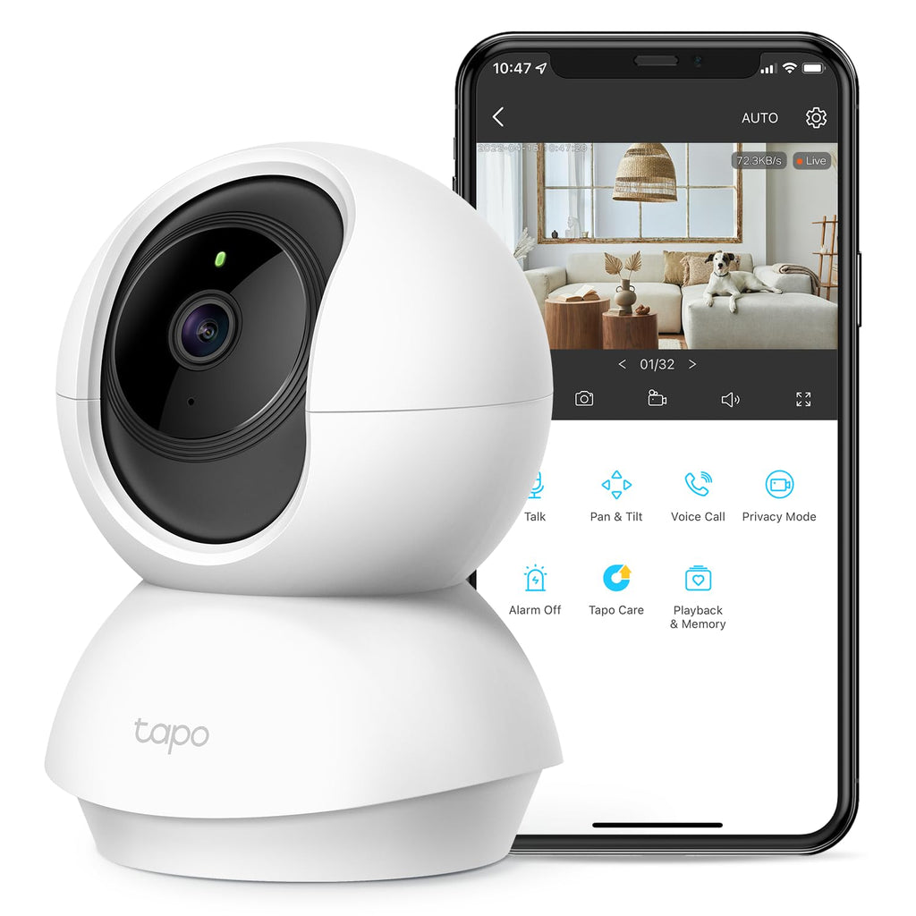 TP-Link Tapo Pan/Tilt Pet Camera with 2-Way Audio