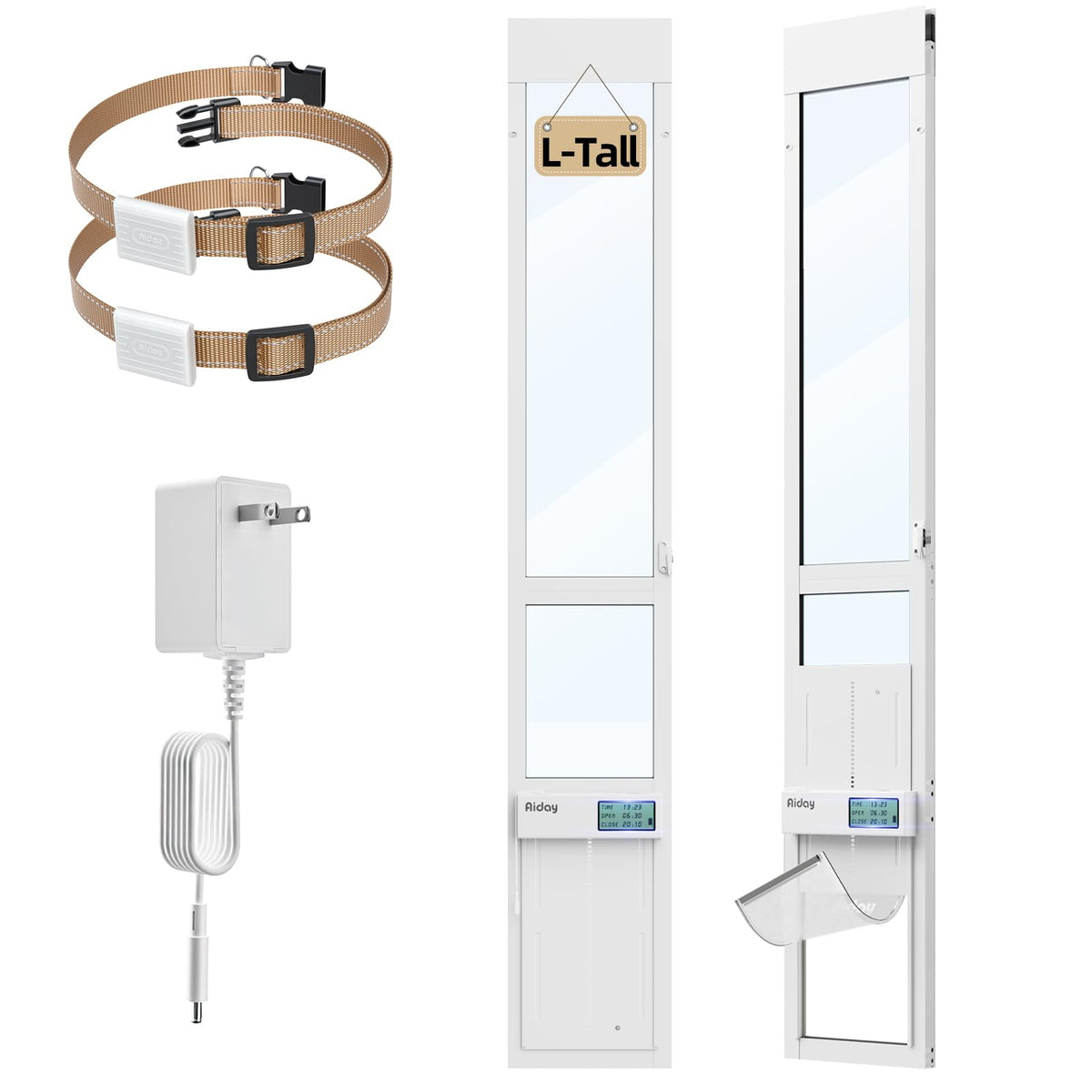 AIDAY Automatic Glass Dog Door