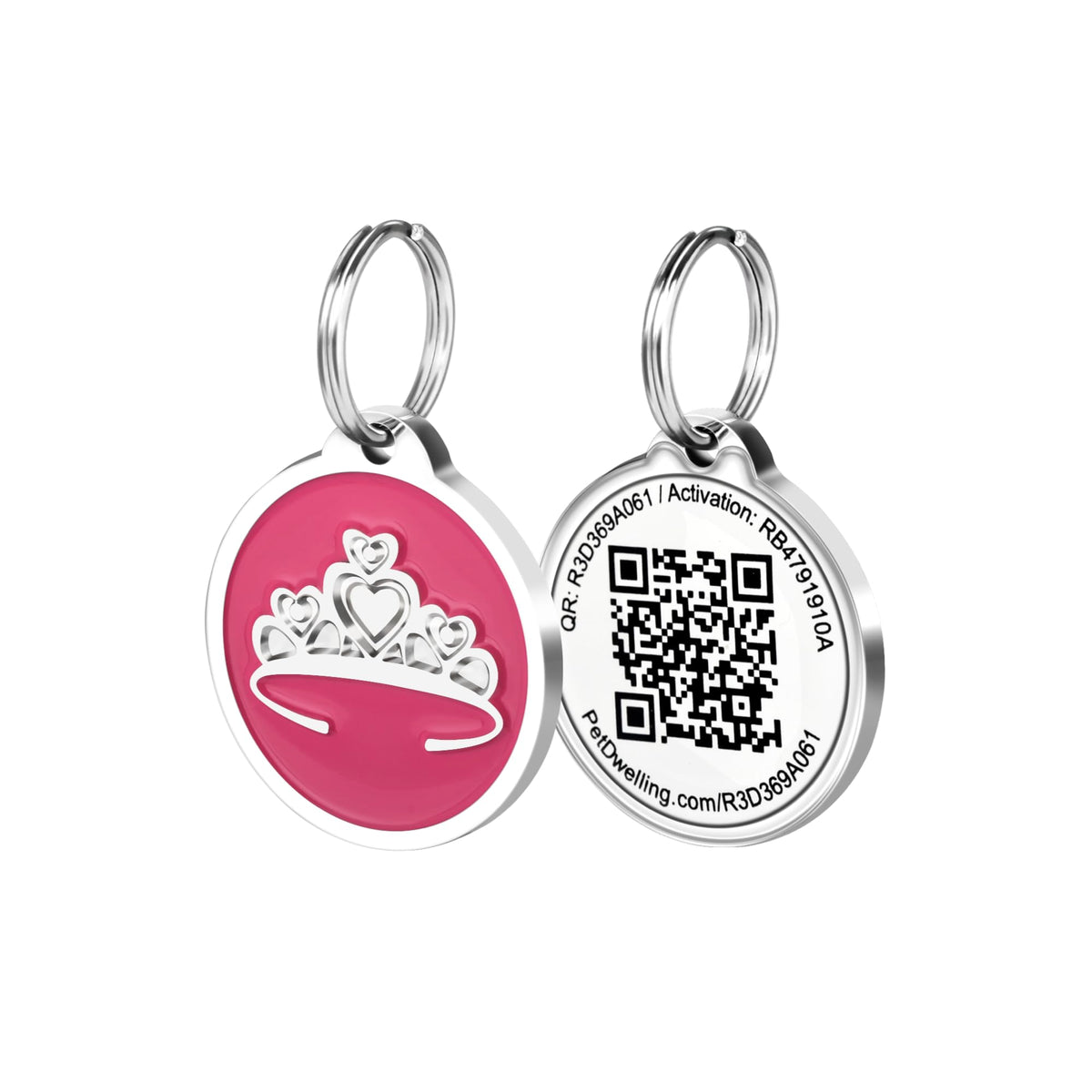 Pet Dwelling Easy Scan QR Code Pet ID Tag for Dogs & Cats