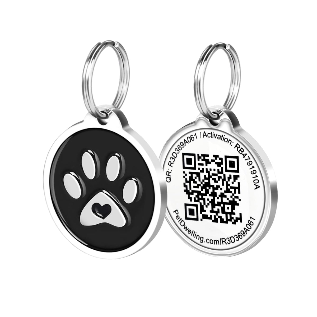 Pet Dwelling Easy Scan QR Code Pet ID Tag for Dogs & Cats