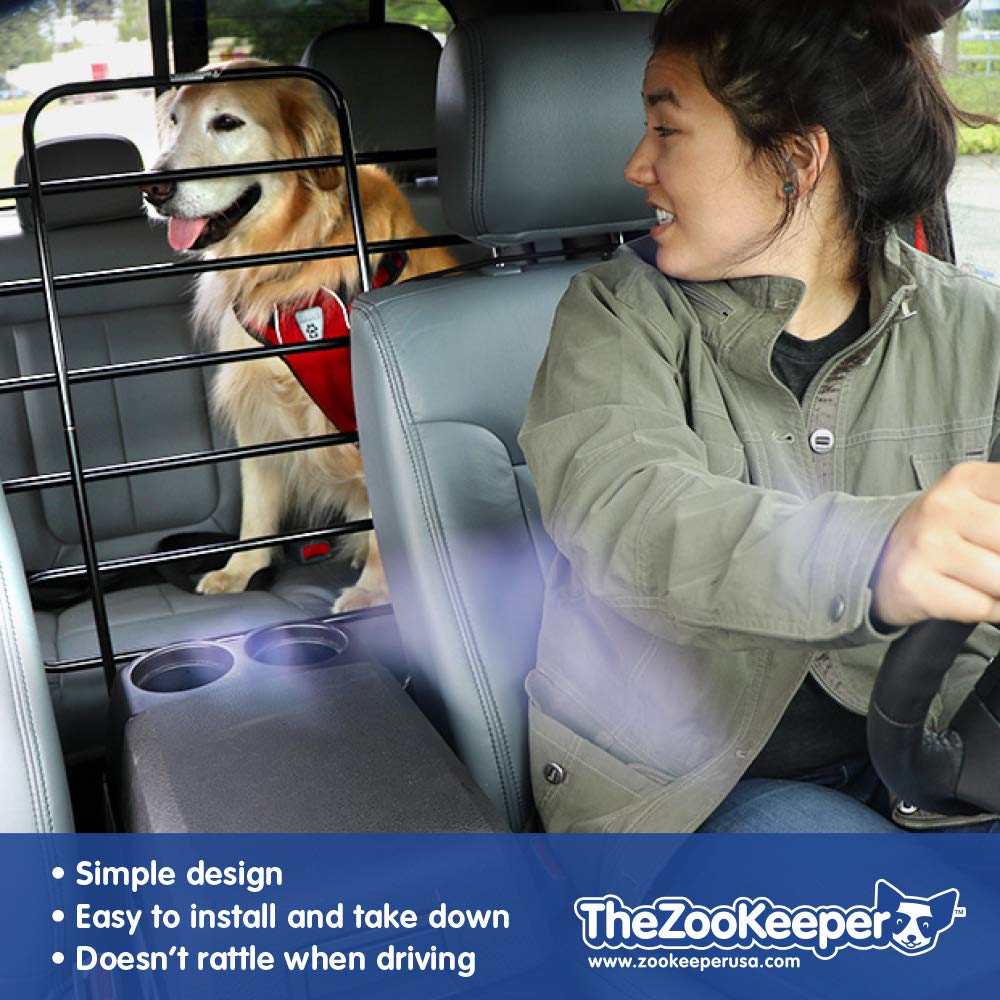 The ZooKeeper Original Adjustable Dog Car Barrier