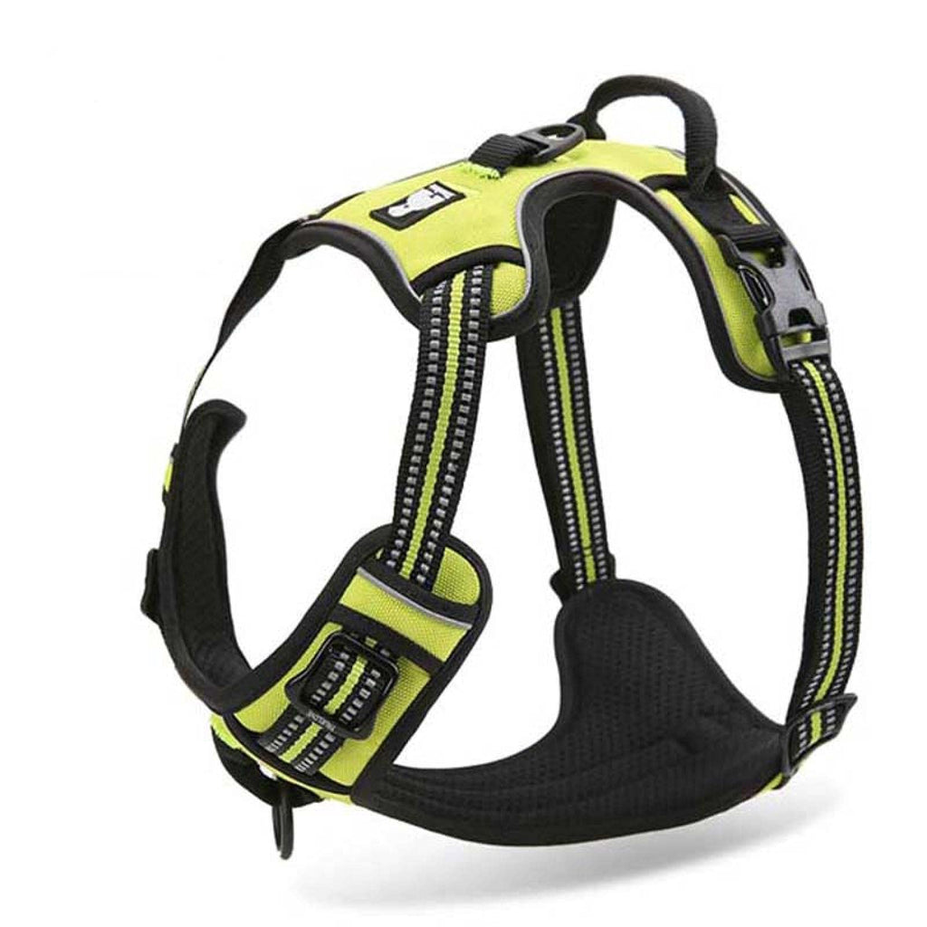 Reflective Nylon Dog Harness with Adjustable Safety Lead