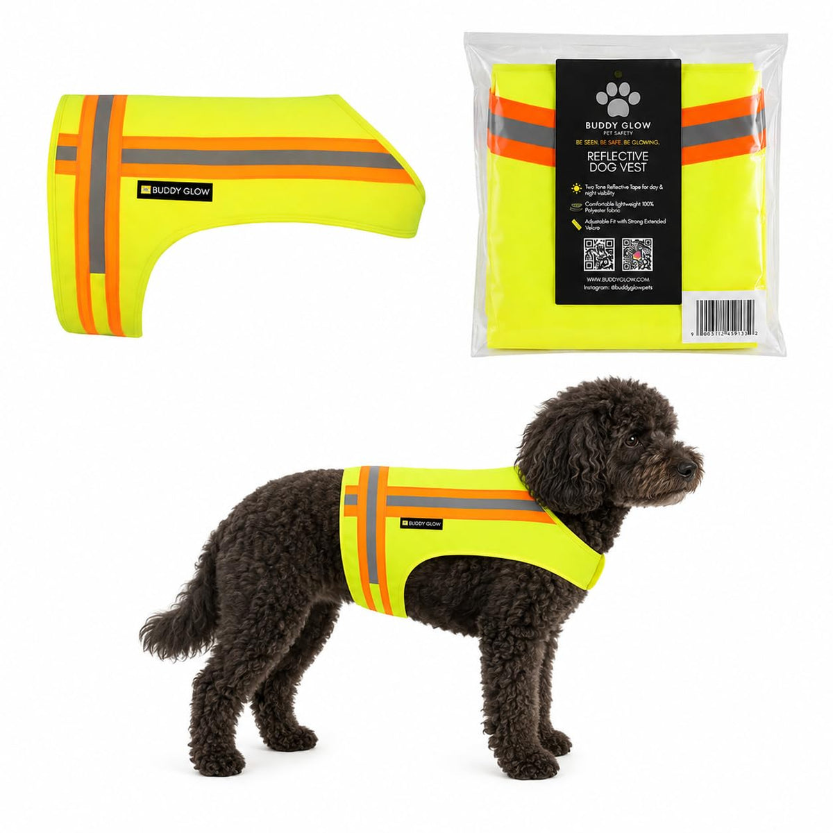 High-Visibility Reflective Dog Safety Vest for Outdoors
