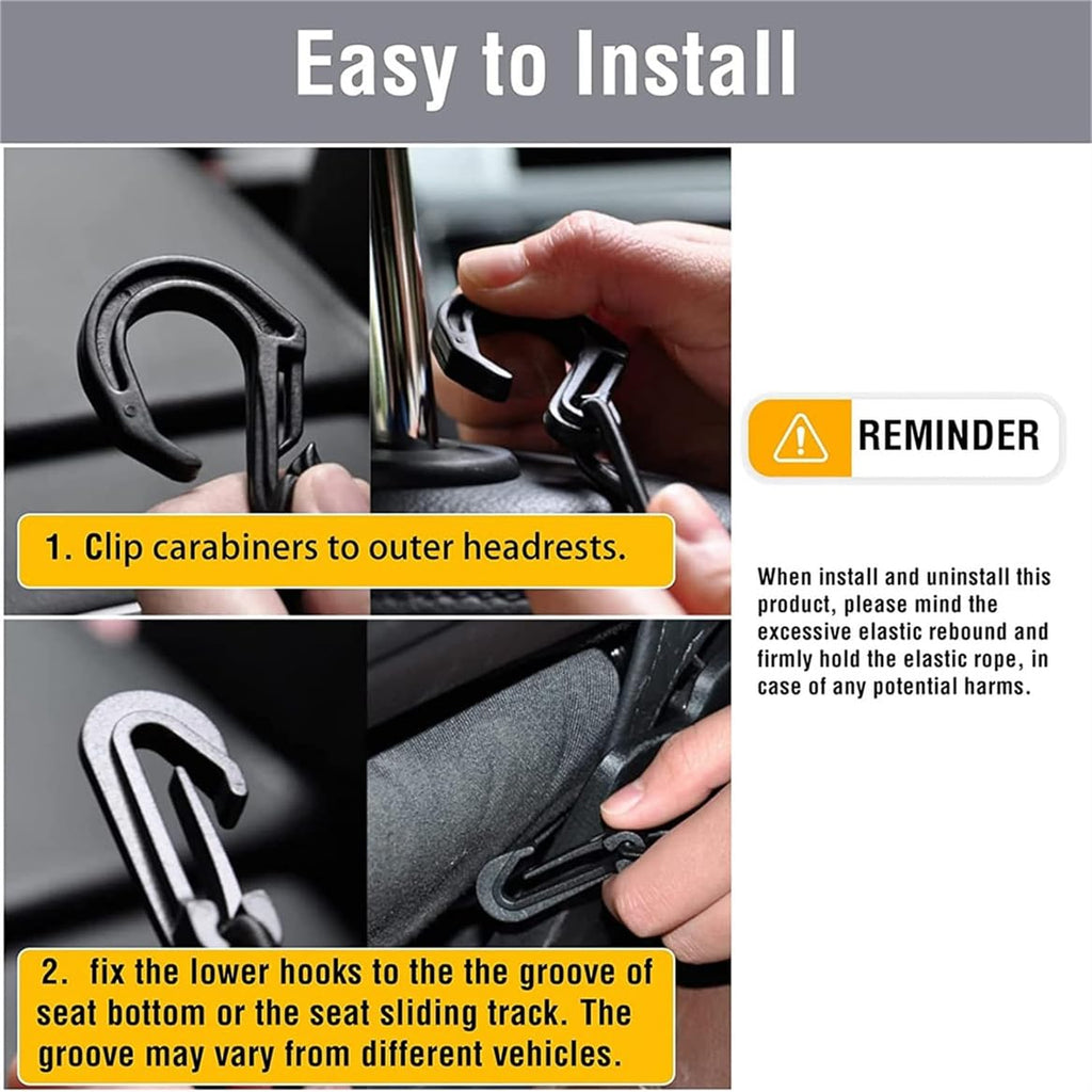 DYKESON Dog Car Barrier with Mesh Storage Organizer