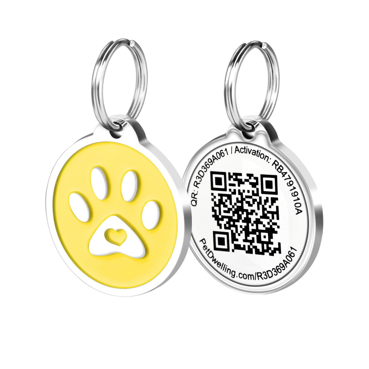 Pet Dwelling Easy Scan QR Code Pet ID Tag for Dogs & Cats