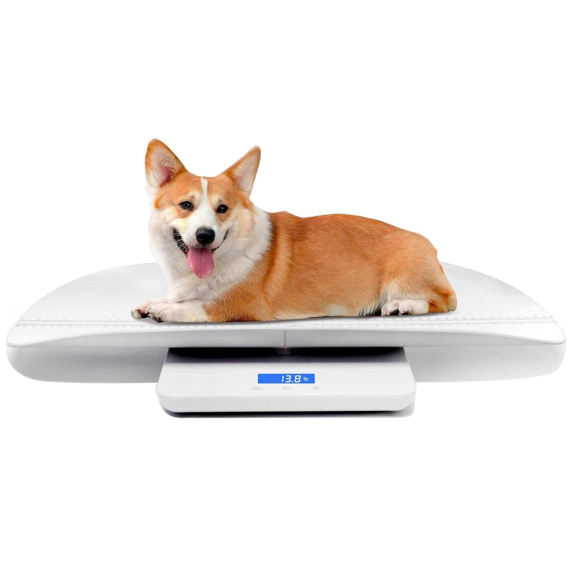 Digital pet & Baby Scale, 3 Modes (kg/oz/lb), max 220 lbs, Precision 0.02 lbs, auto-Hold, Integrated Design, for Infants, Cats, Dogs, Puppies & Moms.