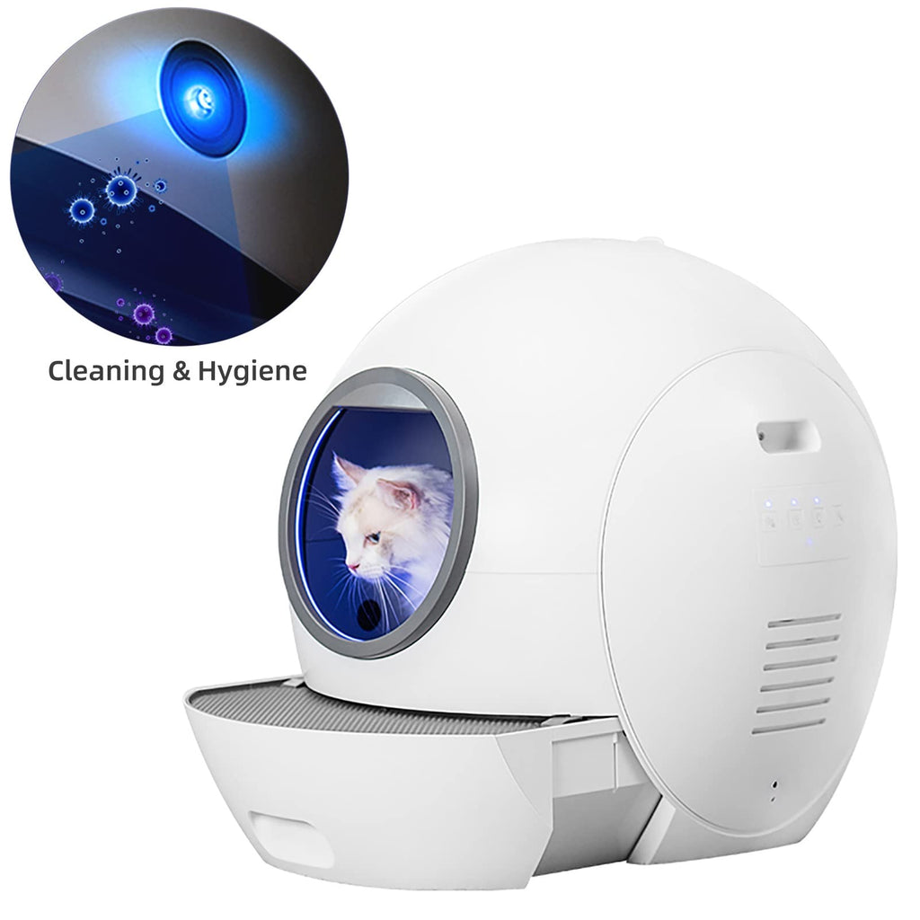WiFi Automatic Smart Litter Box Large Cats Toilet Drawer Type Fully Closed Remote Control Anti Splash Self Cleaning (Standard Edition)
