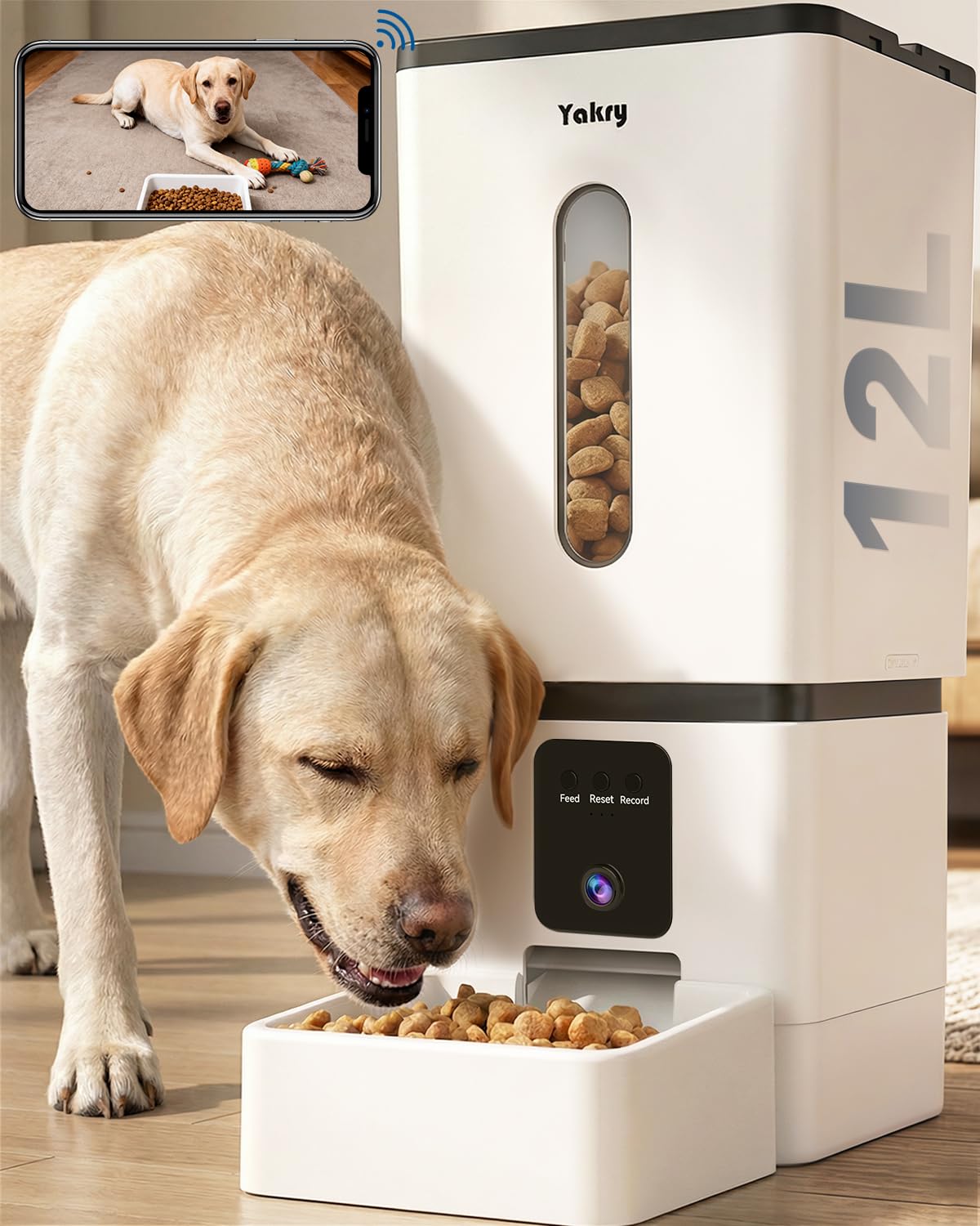 Yakry Automatic Pet Feeder with Camera