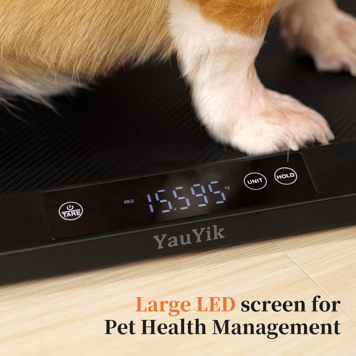 YauYik Digital Pet Scale, Baby Scale with Non-Slip Mat, Up to 88lb