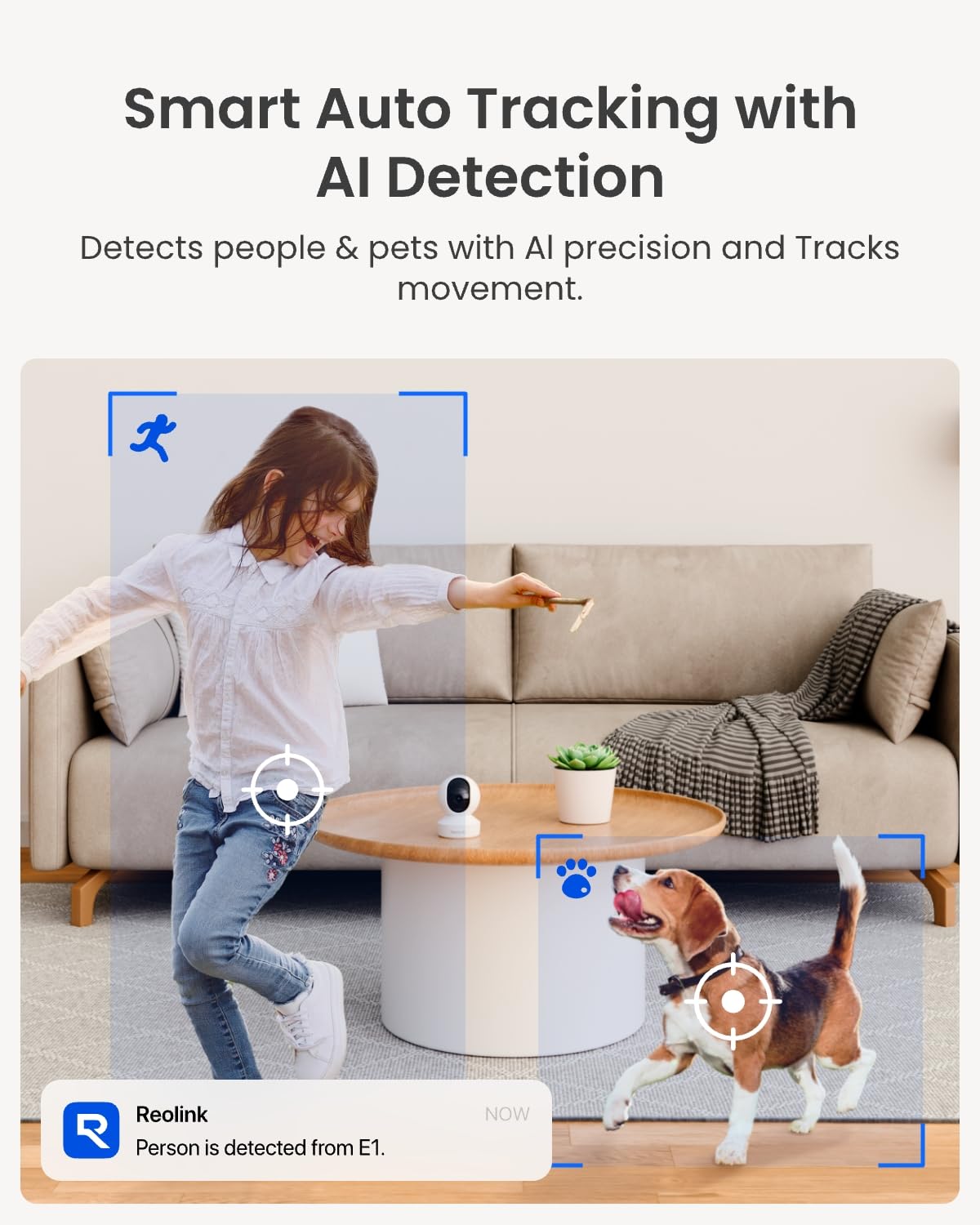 REOLINK E1 2K 360° Wi-Fi Pet Camera with Smart Detection