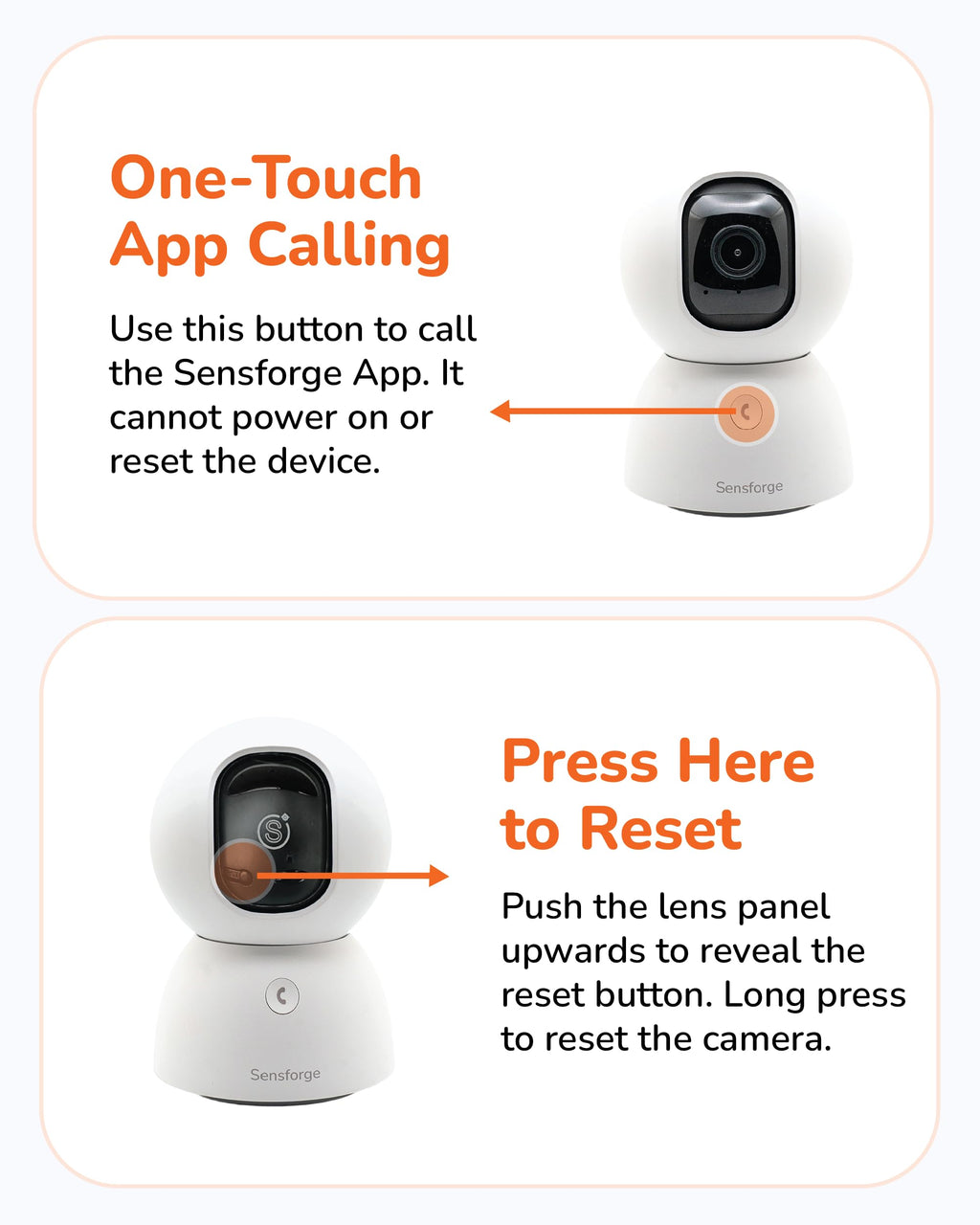 SensForge 2.5K 360° Wi-Fi Pet Camera with AI Detection