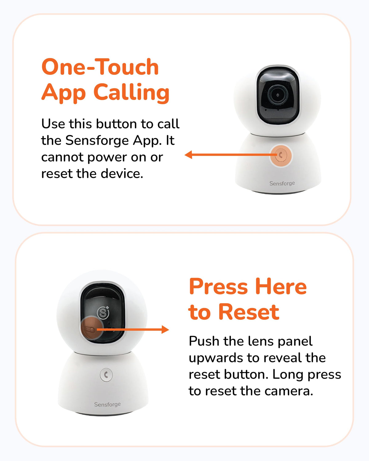 SensForge 2.5K 360° Wi-Fi Pet Camera with AI Detection