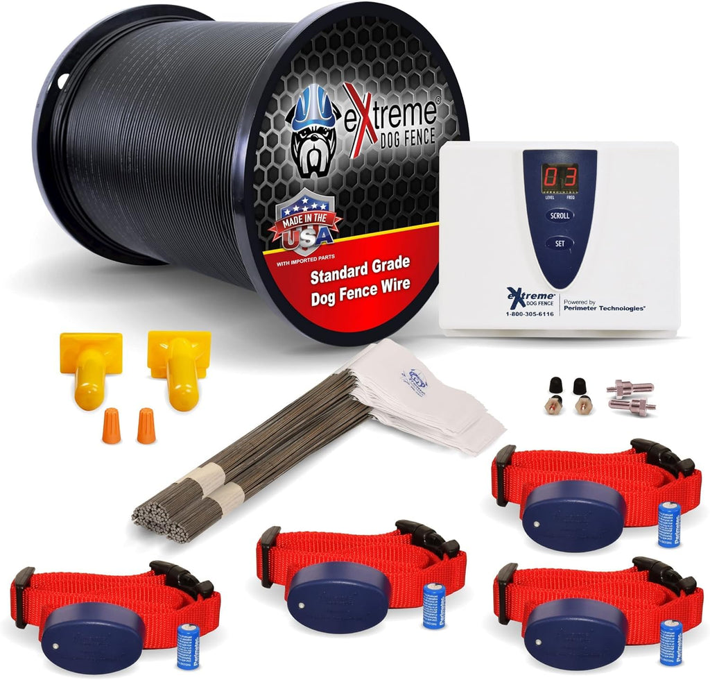 Underground Electric Dog Fence Premium - Standard Dog Fence System for Easy Setup and Superior Longevity and Continued Reliable Pet Safety - 5 Dog