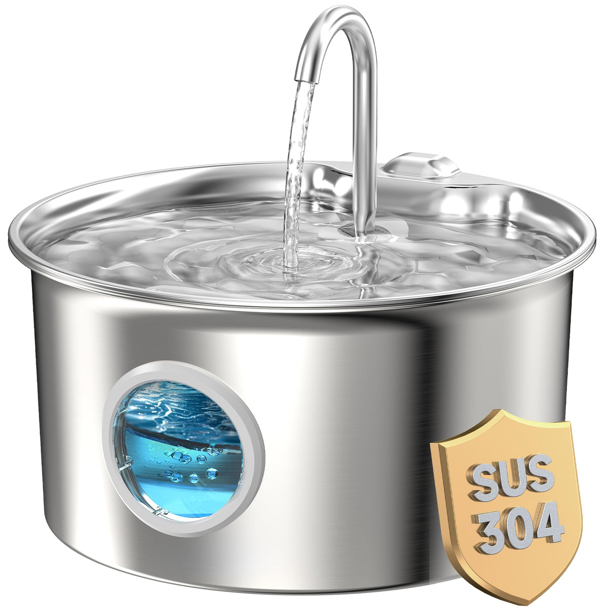 ATMZIQXR Stainless Steel Cat Water Fountain