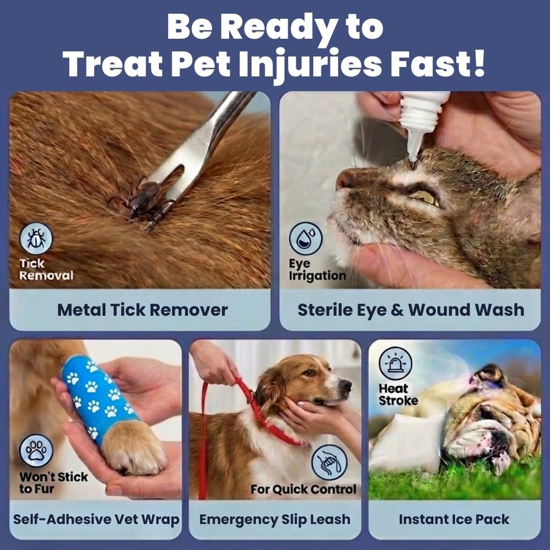 Vet-Approved Dog First Aid Kit with Emergency Essentials