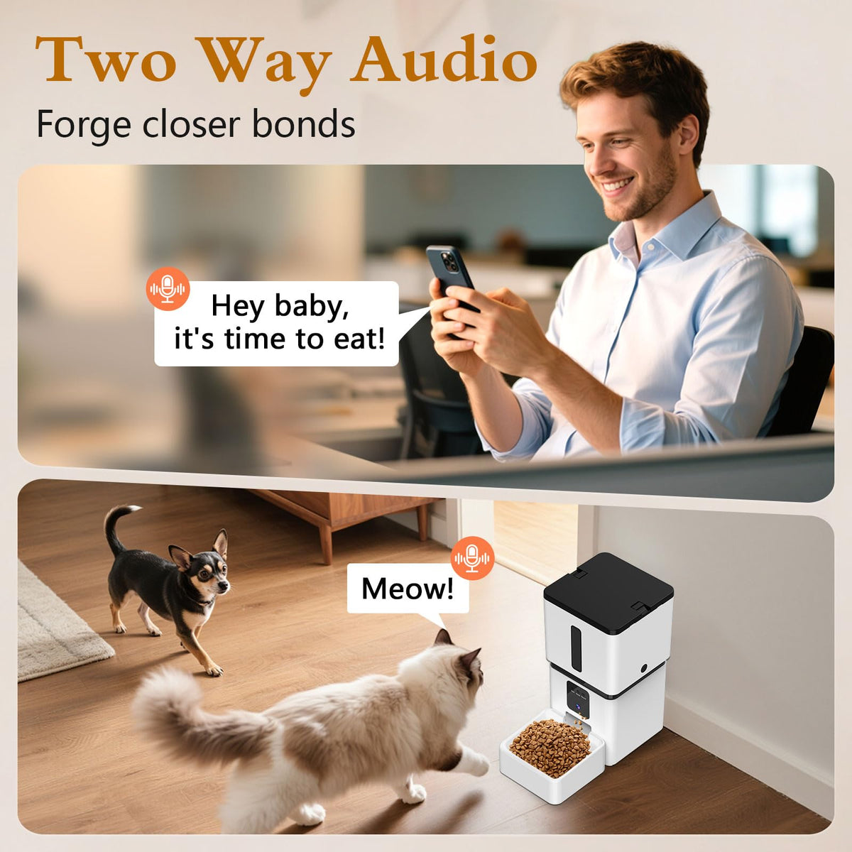 Yakry Automatic Pet Feeder with Camera