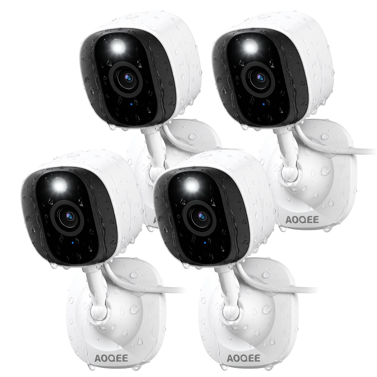 AOQEE 2K Cameras for Home Security, Indoor/Outdoor, Full Color, C1