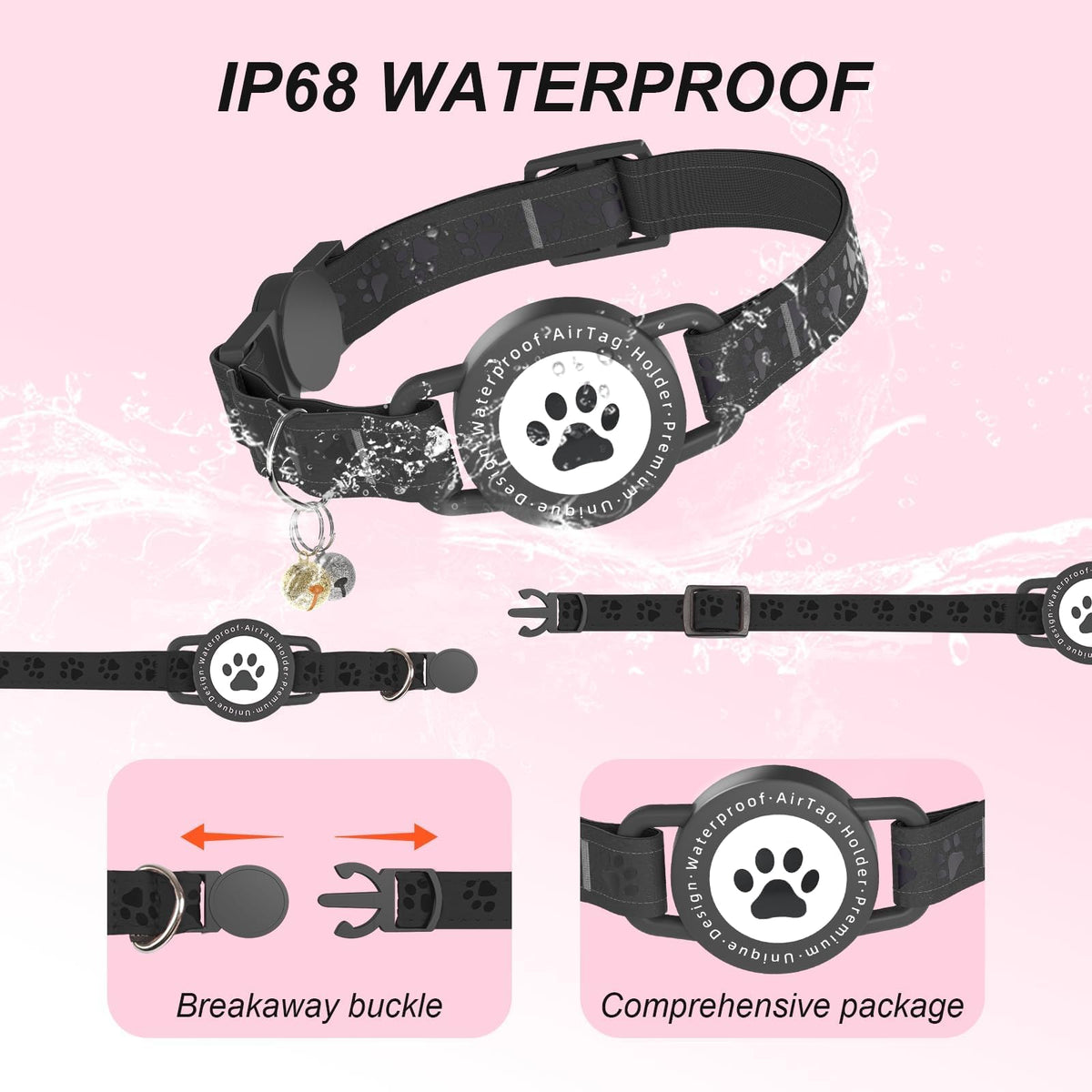 GPS Cat Tracker Collar (iOS & Android), No Monthly Fee GPS
