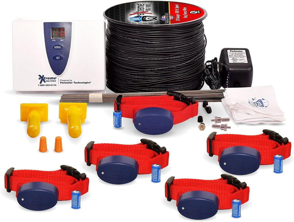 Underground Electric Dog Fence Premium - Standard Dog Fence System for Easy Setup and Superior Longevity and Continued Reliable Pet Safety - 5 Dog