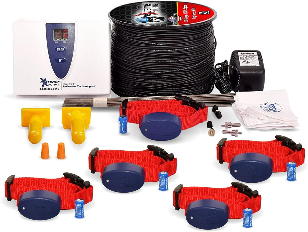 Underground Electric Dog Fence Premium - Standard Dog Fence System for Easy Setup and Superior Longevity and Continued Reliable Pet Safety - 5 Dog