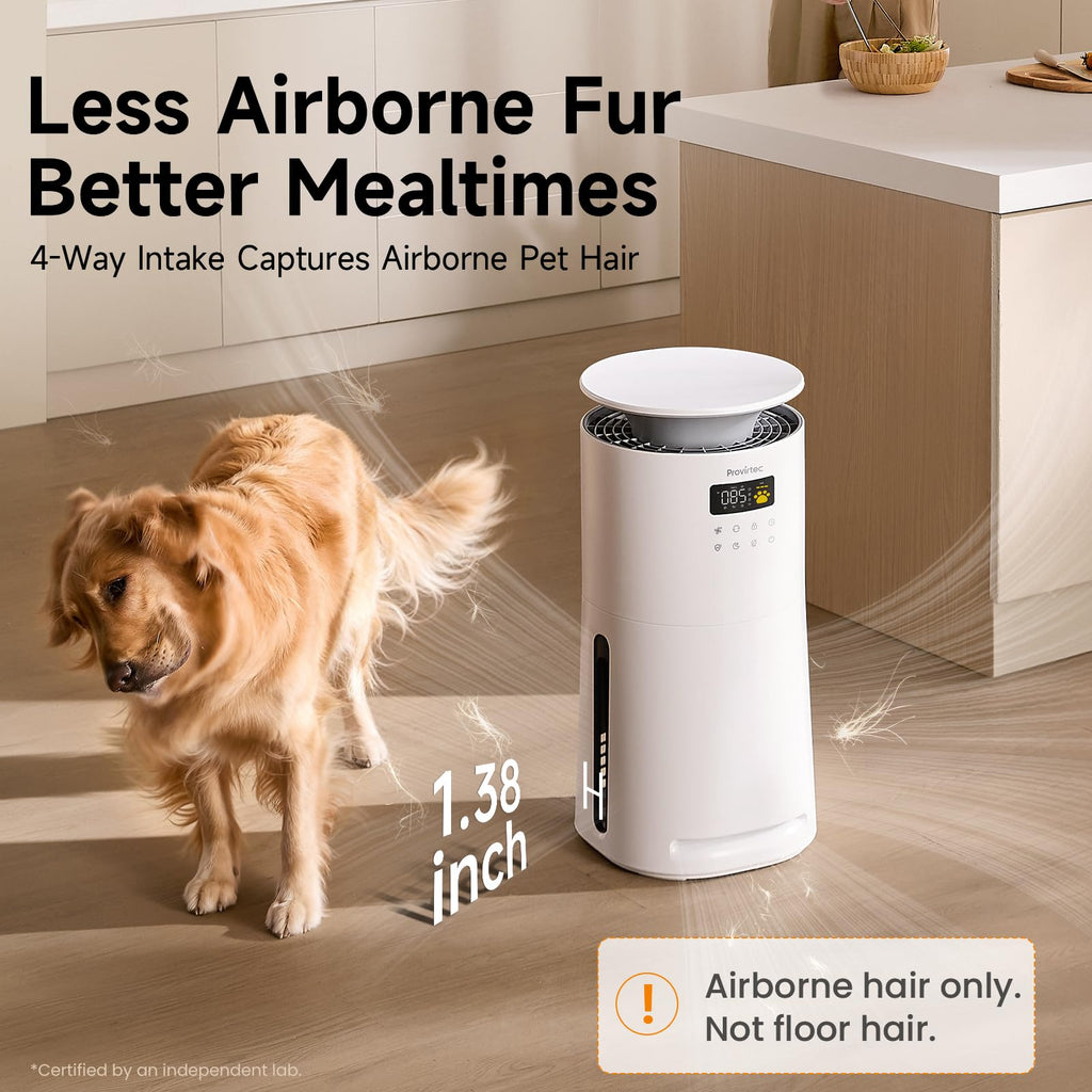 Provirtec Pet Air Purifier with Odor & PM2.5 Sensors