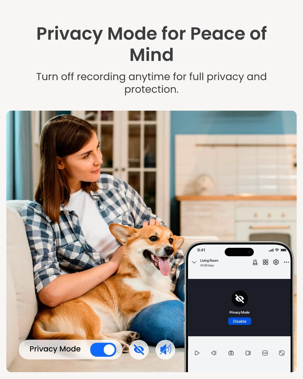 REOLINK E1 2K 360° Wi-Fi Pet Camera with Smart Detection