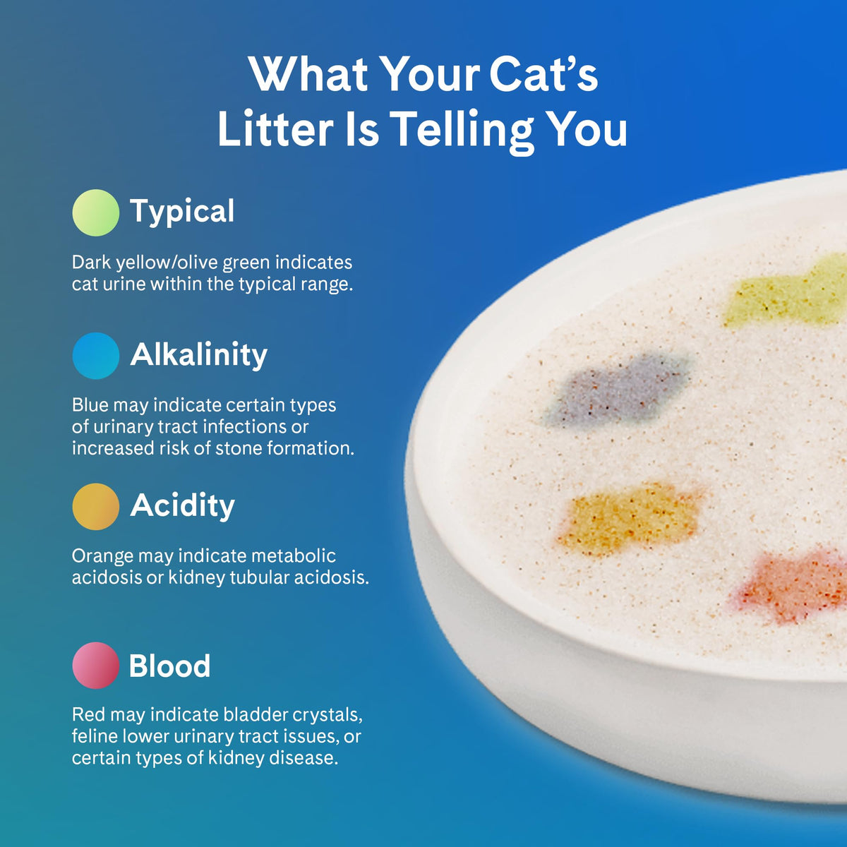 PrettyLitter Health Monitoring Cat Litter | Non Clumping, Low Tracking, Color Changing Silica Gel Crystals, Odor Control