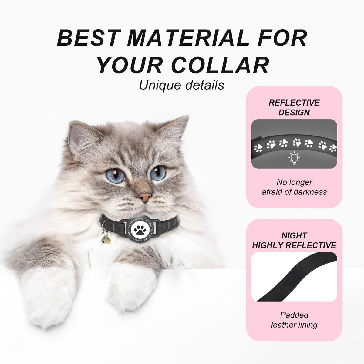 GPS Cat Tracker Collar (iOS & Android), No Monthly Fee GPS
