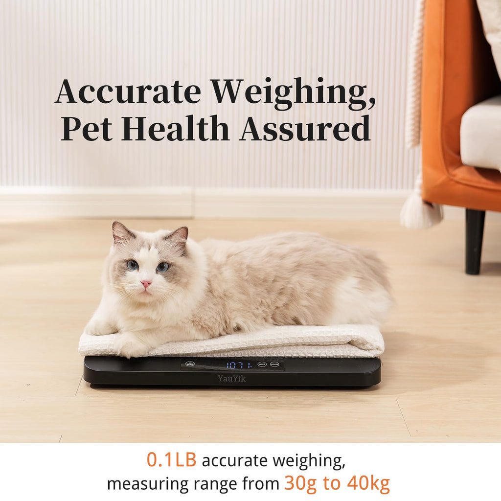 YauYik Digital Pet Scale, Baby Scale with Non-Slip Mat, Up to 88lb