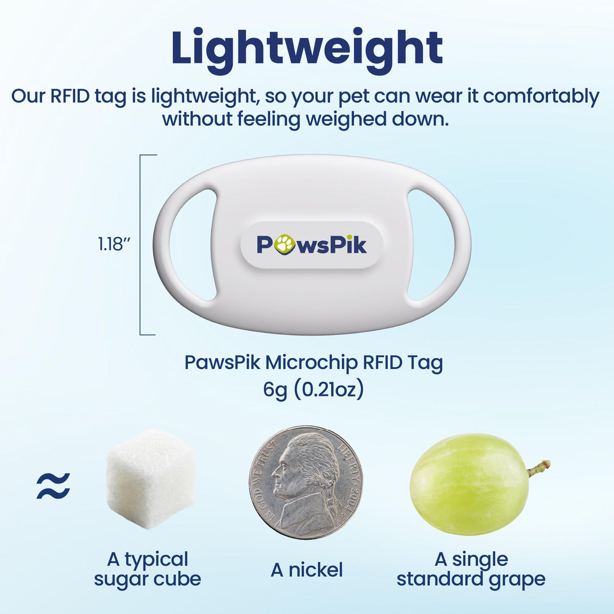 PAWSPIK RFID Microchip Tag for PawsPik Automatic Microchip RFID Cat Feeder