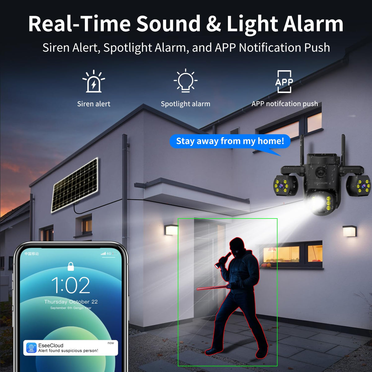 ORAXIUM Outdoor SEUCURITY Solar Camera