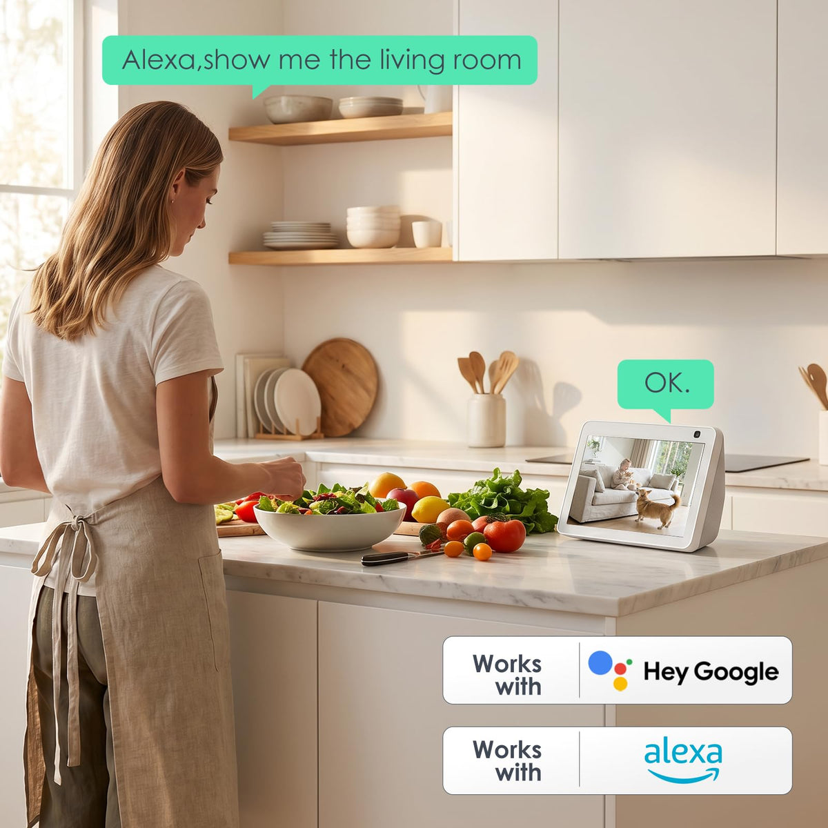 YOTON 2K 360° Wi-Fi Pet Camera with Motion Tracking