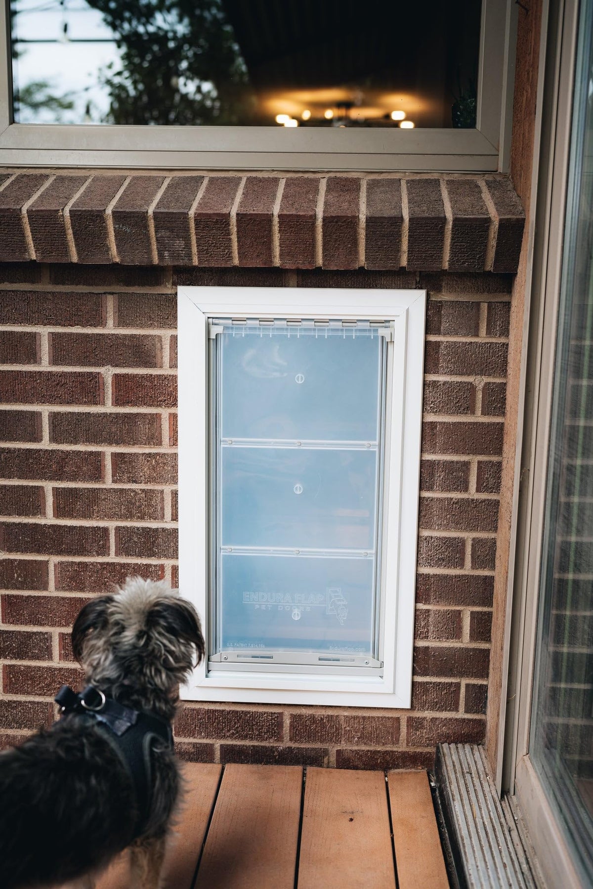 Endura Flap Pet Door for Walls in White | Single Flap & Double Flap | Extra Insulated & Cold Weather Dog Door | Aluminum Frame, Telescoping Tunnel, & Locking Cover | Small, Medium, Large, Extra Large